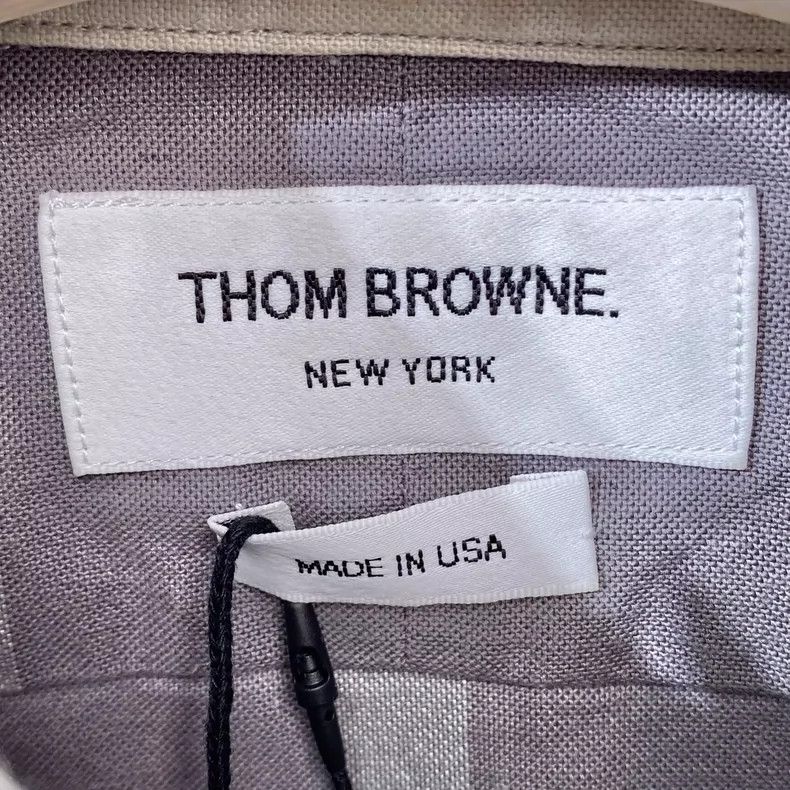 Thom Browne Thom Browne Gray Plaid Long Sleeve Shirt - dmc Size US M / EU 48-50 / 2 - 3 Thumbnail