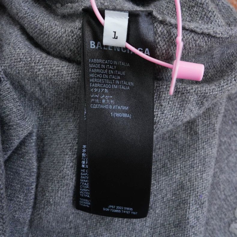 Balenciaga Balenciaga Cashmere Logo Print Cardigan - dmc Size US M / EU 48-50 / 2 - 5 Thumbnail