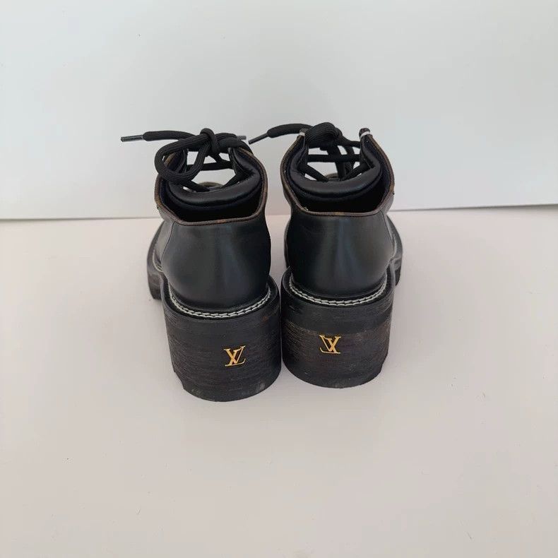 Louis Vuitton Louis Vuitton Beaubourg Platform Derby Shoes - dmc Size US 7.5 / EU 40-41 - 3 Thumbnail