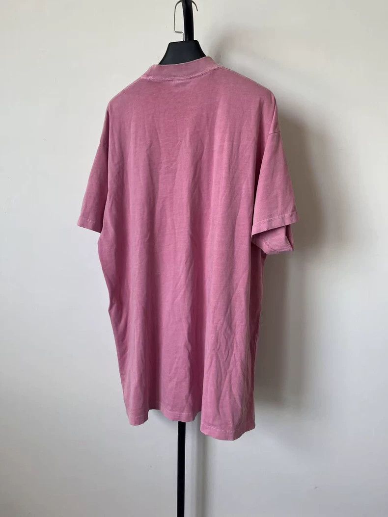 Balenciaga Balenciaga Pink Letter Print Short Sleeve T-shirt - dmc Size US M / EU 48-50 / 2 - 2 Thumbnail