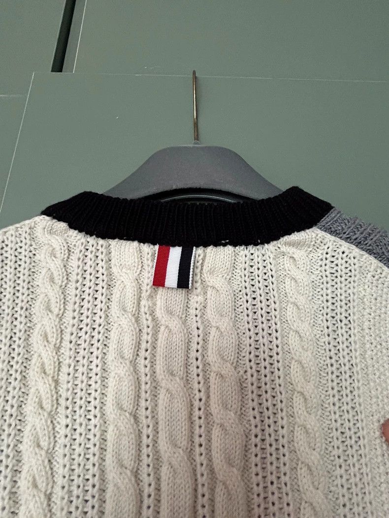 Thom Browne THOM BROWNE Wool Cable Knit Sweater - dmc Size US M / EU 48-50 / 2 - 5 Thumbnail