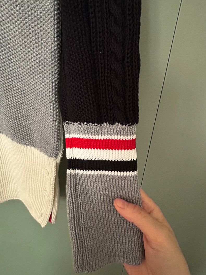 Thom Browne THOM BROWNE Wool Cable Knit Sweater - dmc Size US M / EU 48-50 / 2 - 2 Thumbnail