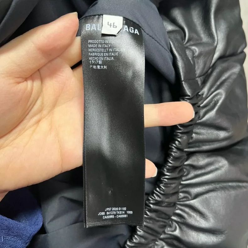 Balenciaga Balenciaga Black High-Neck Zip Puffer Jacket - dmc Size US M / EU 48-50 / 2 - 3 Thumbnail