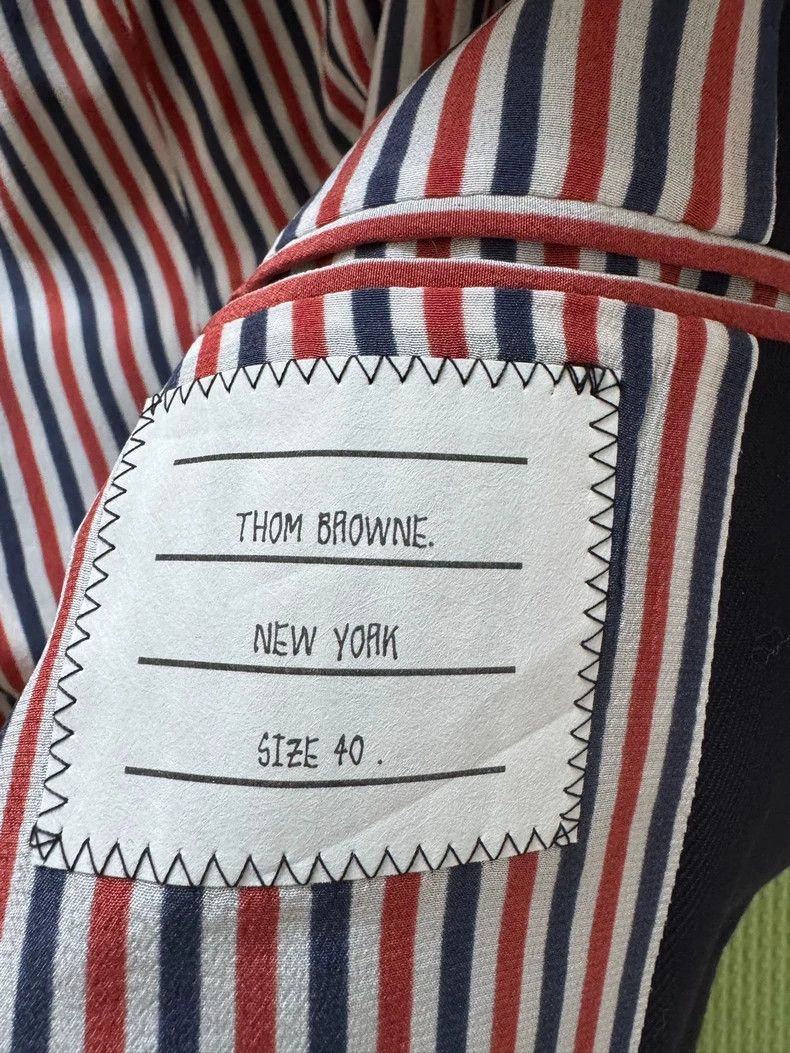 Thom Browne Thom Browne Wool Silk Lined Blazer - dmc Size US M / EU 48-50 / 2 - 3 Thumbnail