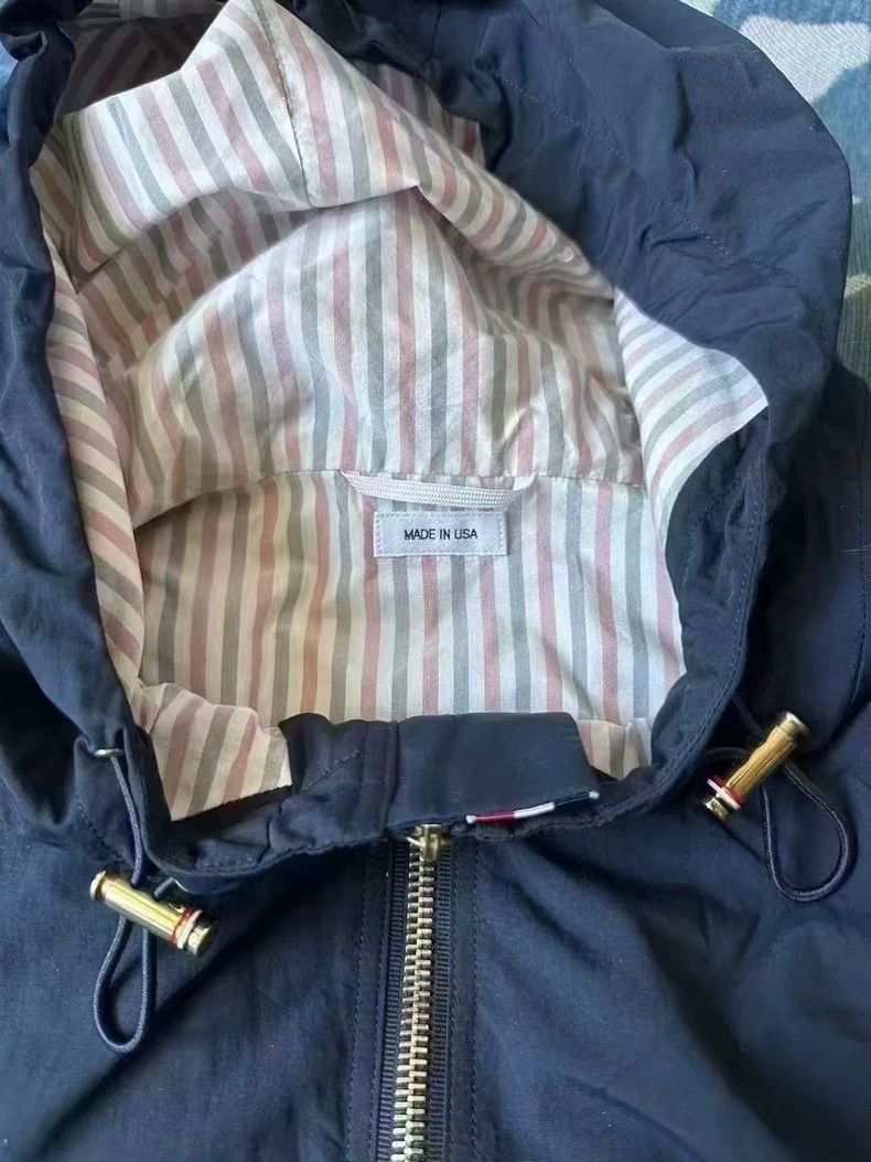 Thom Browne Thom Browne Hooded Windbreaker Jacket - dmc Size US M / EU 48-50 / 2 - 3 Thumbnail