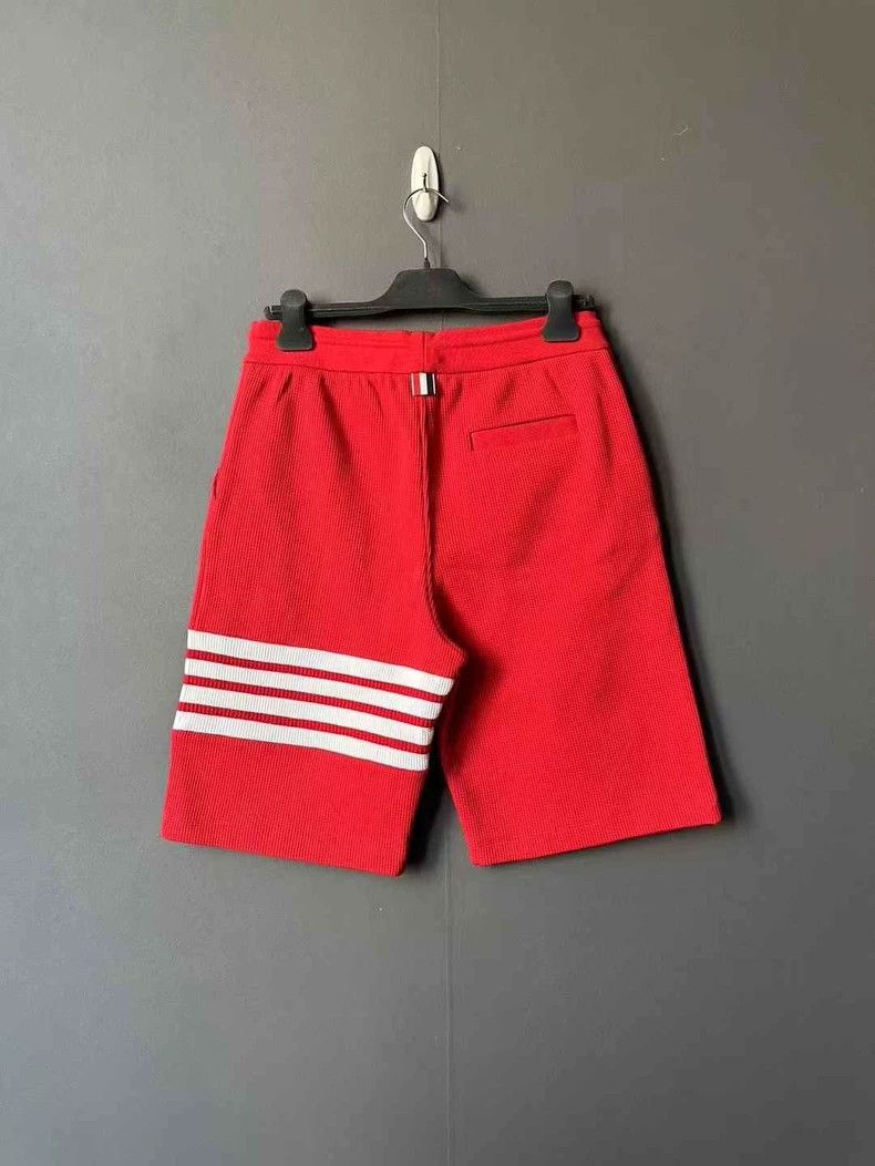 Thom Browne Thom Browne Red Waffle Knit Shorts - dmc Size US 30 / EU 46 - 2 Thumbnail