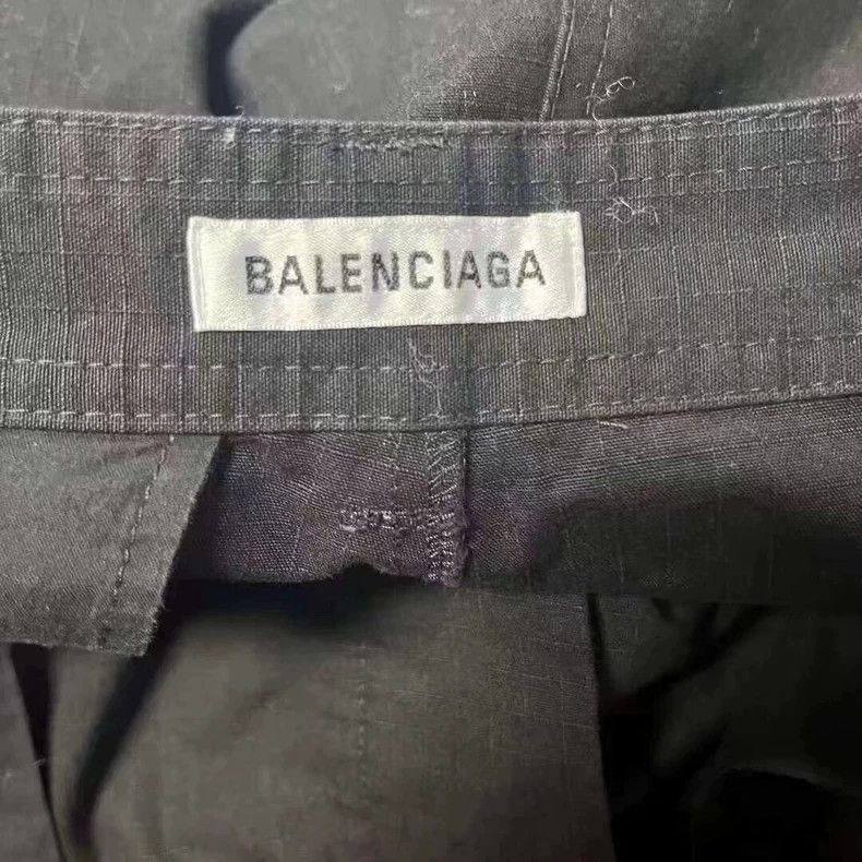 Balenciaga Balenciaga Black Cargo Wide-Leg Skirt - dmc Size US 31 - 4 Thumbnail