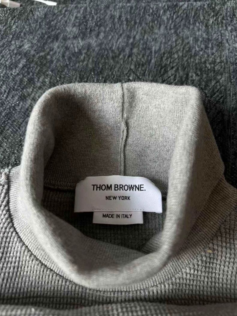 Thom Browne Thom Browne Waffle Knit Turtleneck Sweater - dmc Size US M / EU 48-50 / 2 - 2 Thumbnail