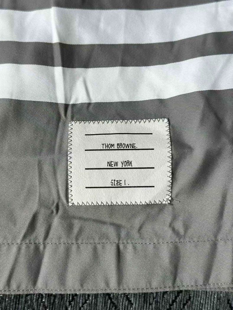 Thom Browne Thom Browne Gray Striped Shorts - dmc Size US 34 / EU 50 - 3 Thumbnail