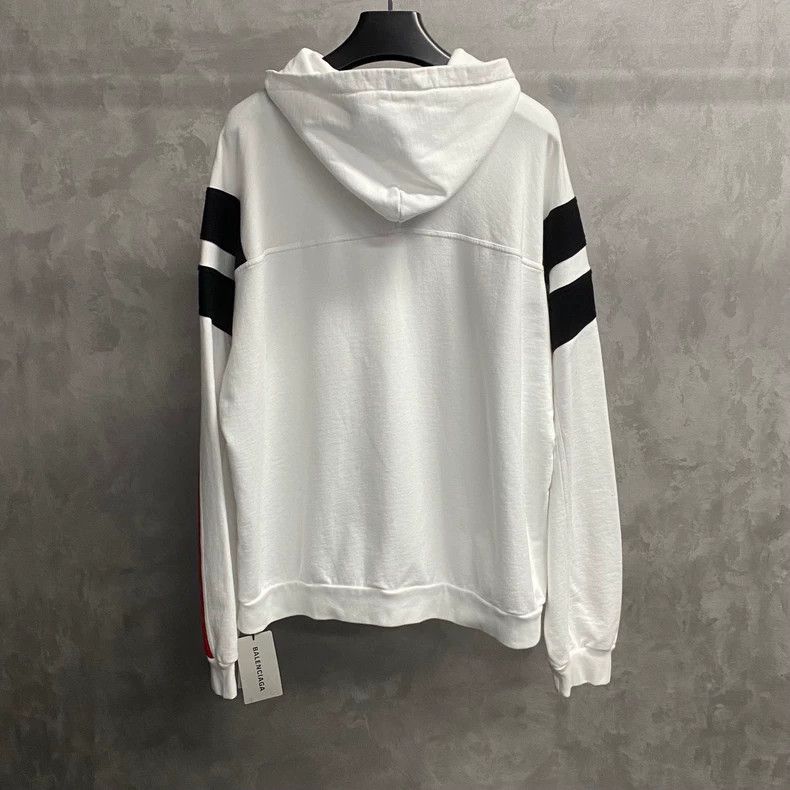 Balenciaga Balenciaga White Logo Zip Hoodie - dmc Size US M / EU 48-50 / 2 - 2 Thumbnail