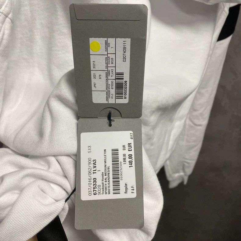 Balenciaga Balenciaga White Logo Zip Hoodie - dmc Size US M / EU 48-50 / 2 - 8 Thumbnail