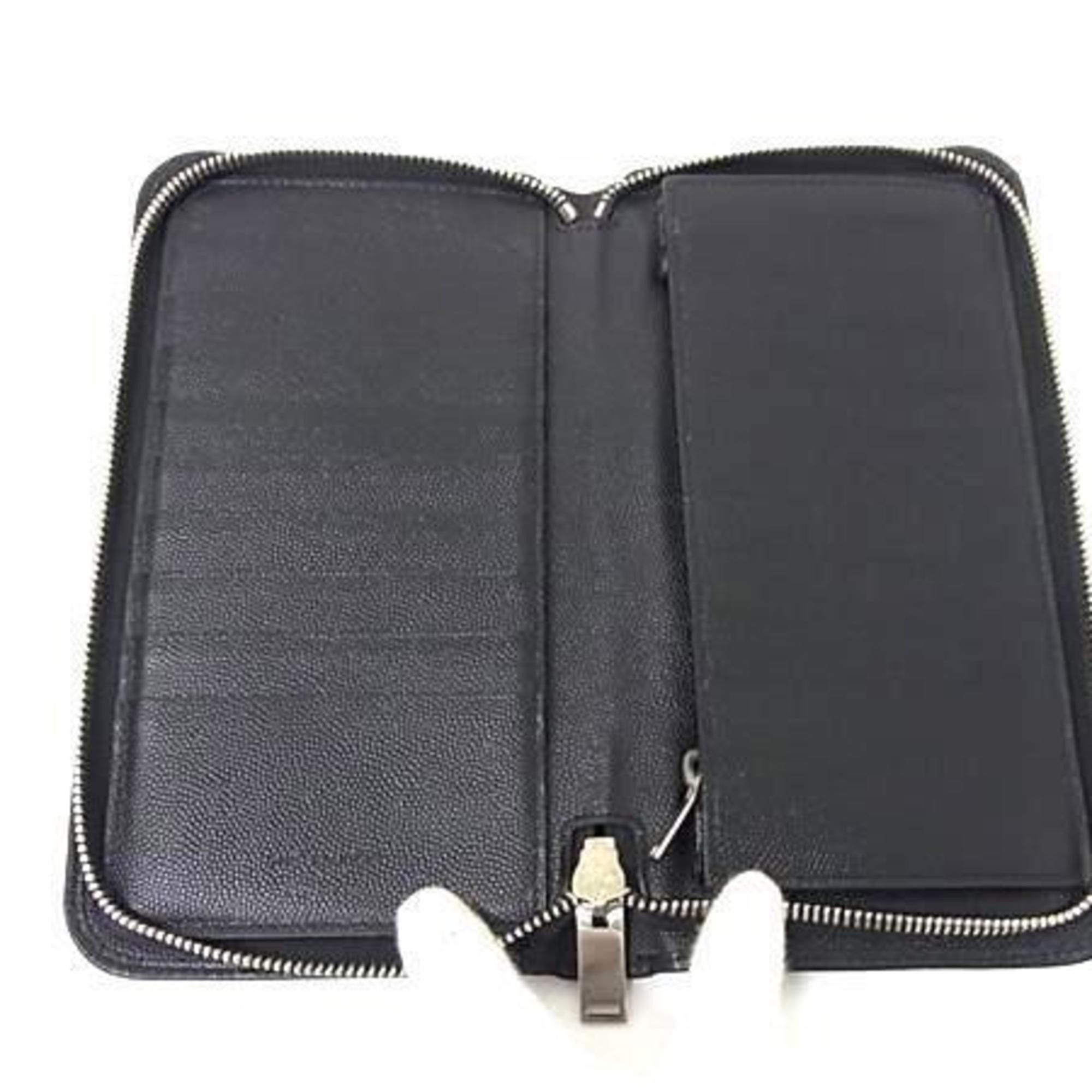Saint Laurent Paris Saint Laurent wallet 328558 black leather round long for men and women Size ONE SIZE - 3 Thumbnail