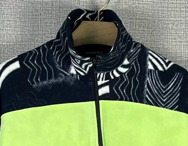 Balenciaga Balenciaga Multi-Color Half-Zip Oversized Jacket - dmc Size US M / EU 48-50 / 2 - 3 Thumbnail
