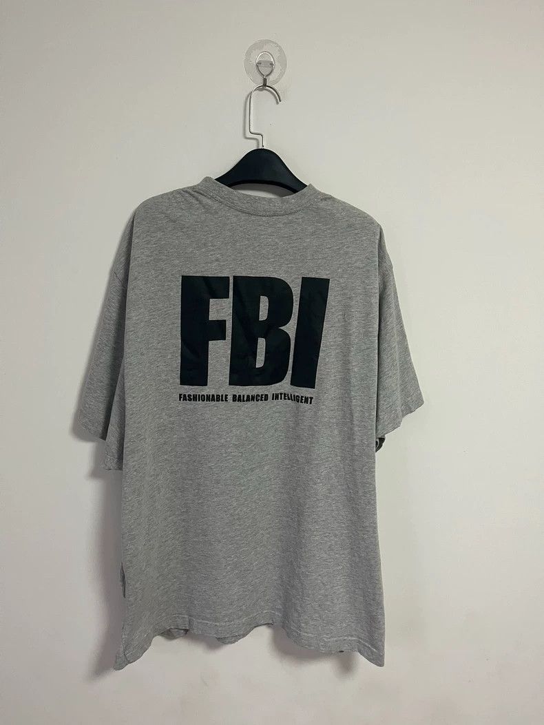Balenciaga Balenciaga FBI Logo Distressed Gray T-shirt - dmc Size US XS / EU 42 / 0 - 2 Thumbnail