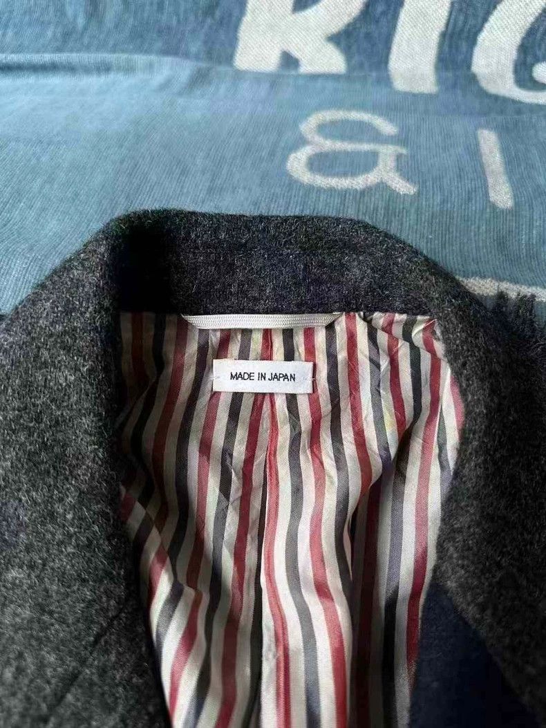 Thom Browne Thom Browne Fringe Wool Coat - dmc Size US M / EU 48-50 / 2 - 3 Thumbnail