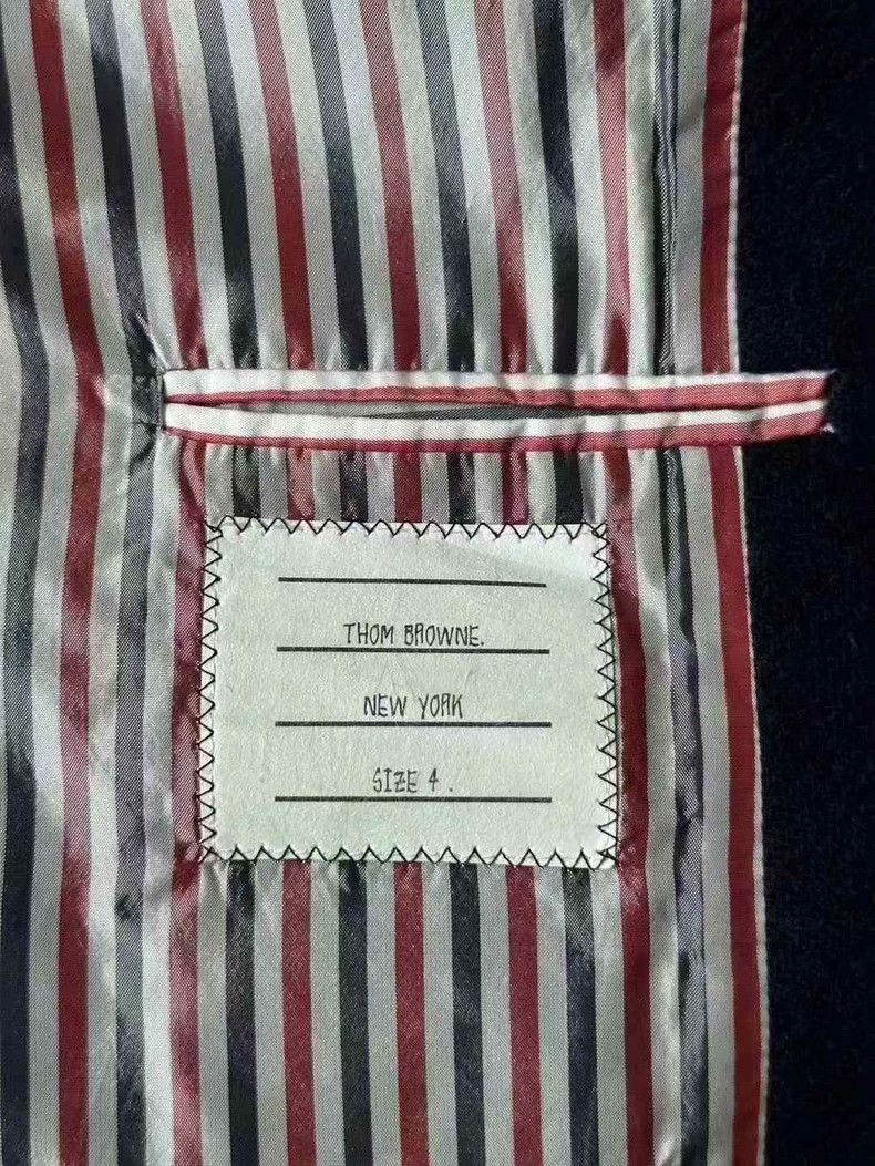 Thom Browne Thom Browne Fringe Wool Coat - dmc Size US M / EU 48-50 / 2 - 5 Thumbnail