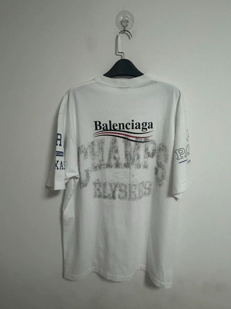 Balenciaga Balenciaga SS25 Paris Graffiti White Tee - dmc Size US XS / EU 42 / 0 - 2 Thumbnail