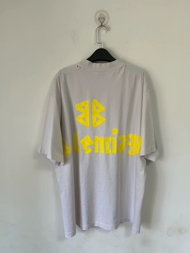 Balenciaga Balenciaga 24SS White Tape Short Sleeve T-Shirt - dmc Size US L / EU 52-54 / 3 - 2 Thumbnail