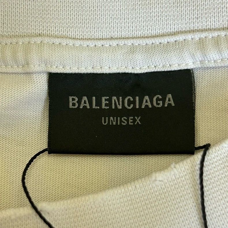 Balenciaga Balenciaga 24SS White Tape Short Sleeve T-Shirt - dmc Size US L / EU 52-54 / 3 - 3 Thumbnail