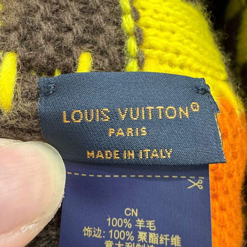 Louis Vuitton Louis Vuitton Pharrell Checkerboard Knit Beanie - dmc Size ONE SIZE - 3 Thumbnail