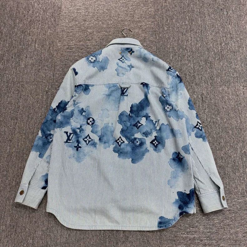 Louis Vuitton Louis Vuitton Watercolor Denim Jacket - dmc Size US M / EU 48-50 / 2 - 5 Thumbnail