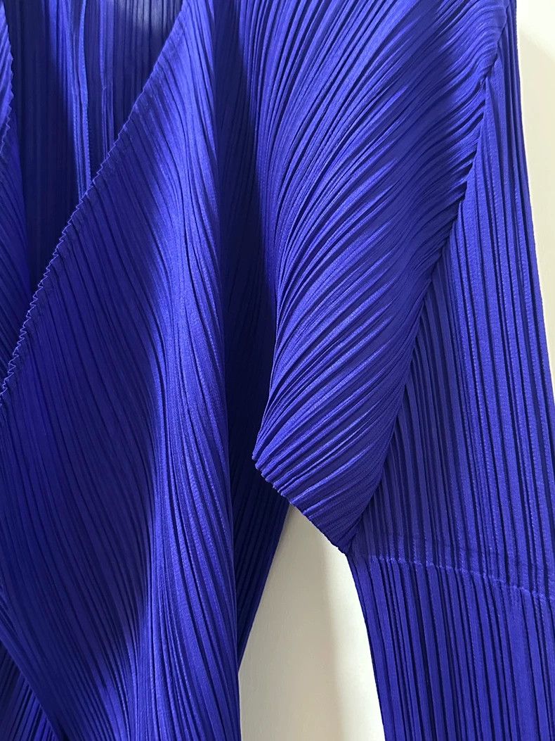 Issey Miyake Issey Miyake Purple Wide-Shoulder Coat - dmc Size US M / EU 48-50 / 2 - 2 Thumbnail