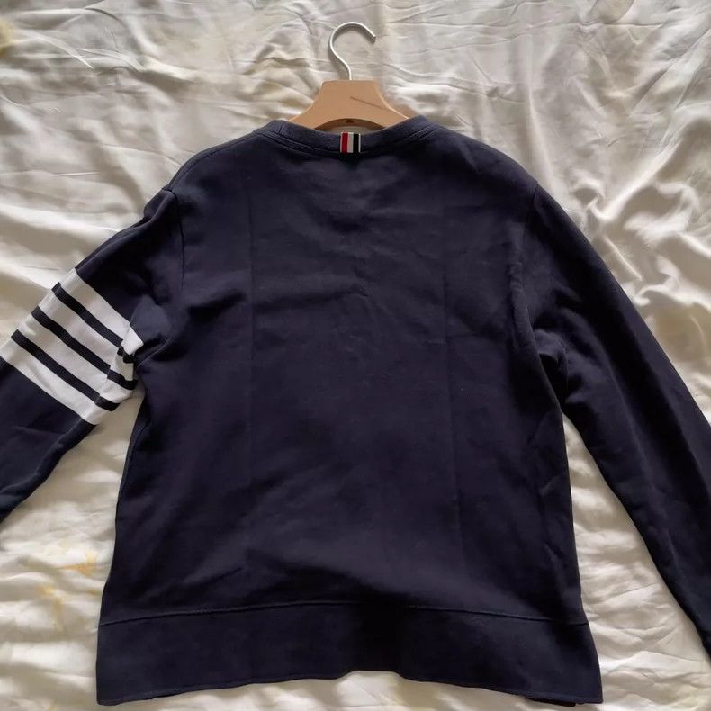 Thom Browne Thom Browne Striped Sleeve Sweatshirt - dmc Size US M / EU 48-50 / 2 - 2 Thumbnail