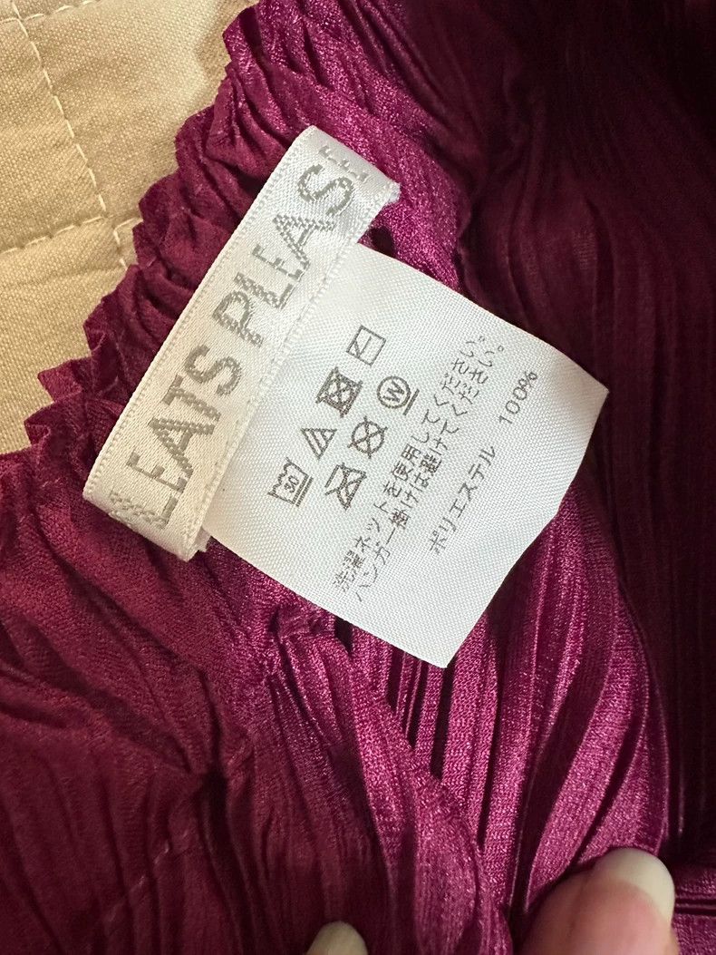 Issey Miyake Issey Miyake Burgundy Pleated Long Skirt - dmc Size US 26 / EU 42 - 2 Thumbnail