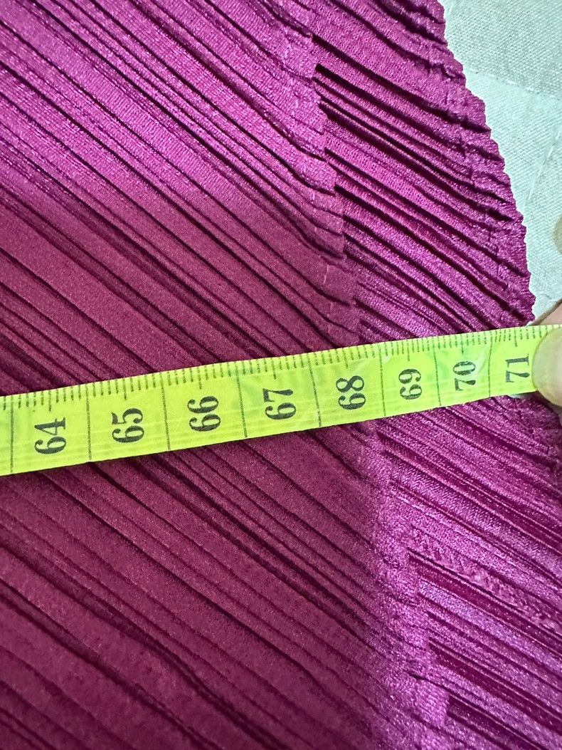Issey Miyake Issey Miyake Burgundy Pleated Long Skirt - dmc Size US 26 / EU 42 - 4 Thumbnail