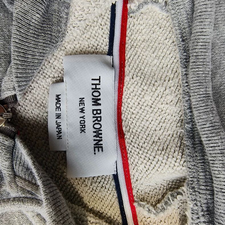 Thom Browne Thom Browne Four-Stripe Zip Hoodie - dmc Size US S / EU 44-46 / 1 - 3 Thumbnail