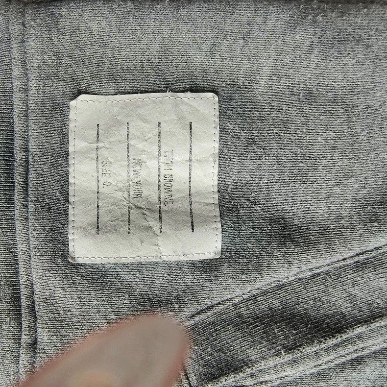 Thom Browne Thom Browne Four-Stripe Zip Hoodie - dmc Size US S / EU 44-46 / 1 - 6 Thumbnail