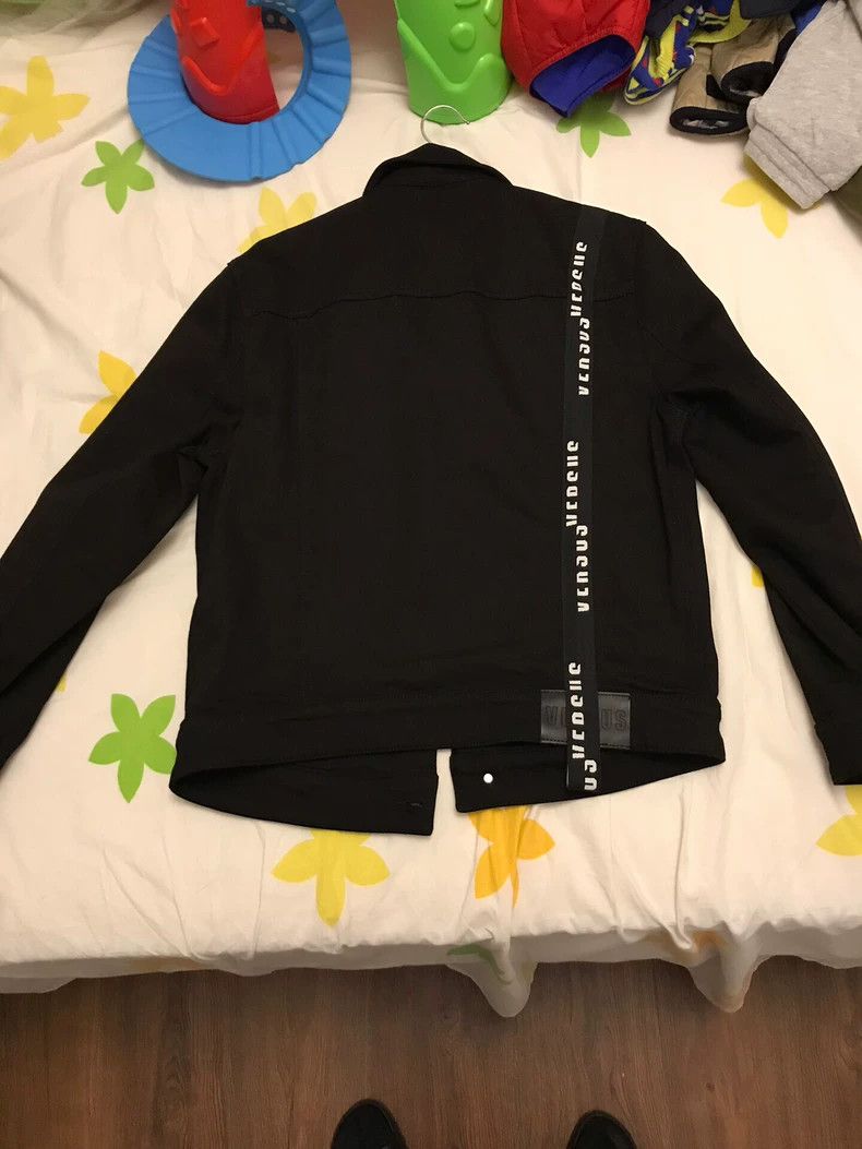 Versace Versus Versace Denim Jacket Black - dmc Size US M / EU 48-50 / 2 - 2 Thumbnail