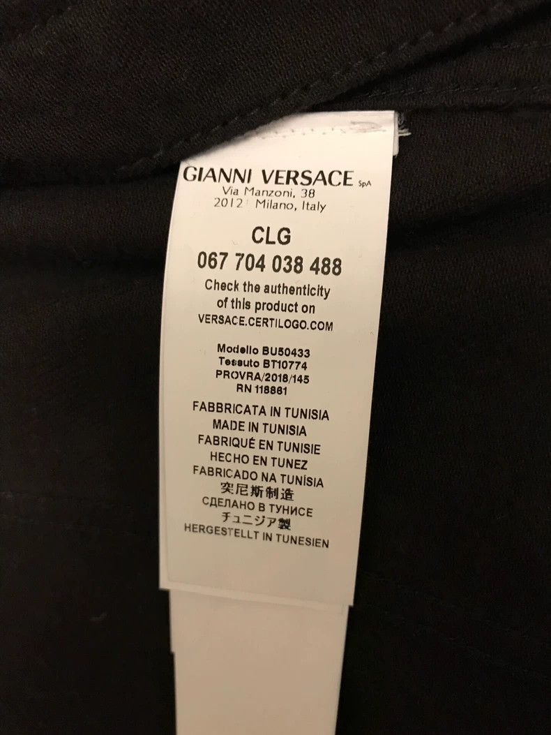Versace Versus Versace Denim Jacket Black - dmc Size US M / EU 48-50 / 2 - 4 Thumbnail