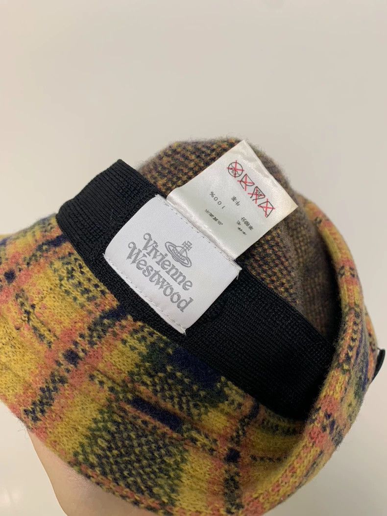 Vivienne Westwood Vivienne Westwood Yellow Plaid Newsboy Cap - dmc Size ONE SIZE - 4 Thumbnail