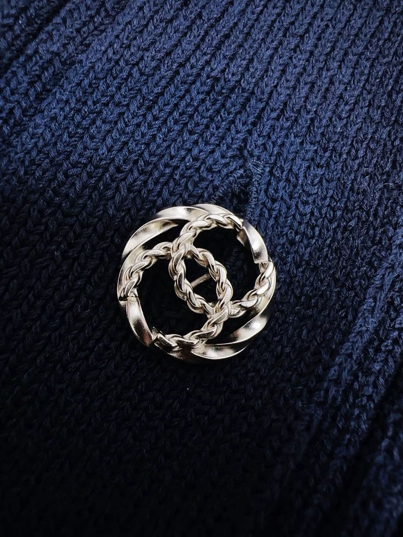 Chanel Chanel Blue Knit Long Cardigan Coat - dmc Size US M / EU 48-50 / 2 - 5 Thumbnail