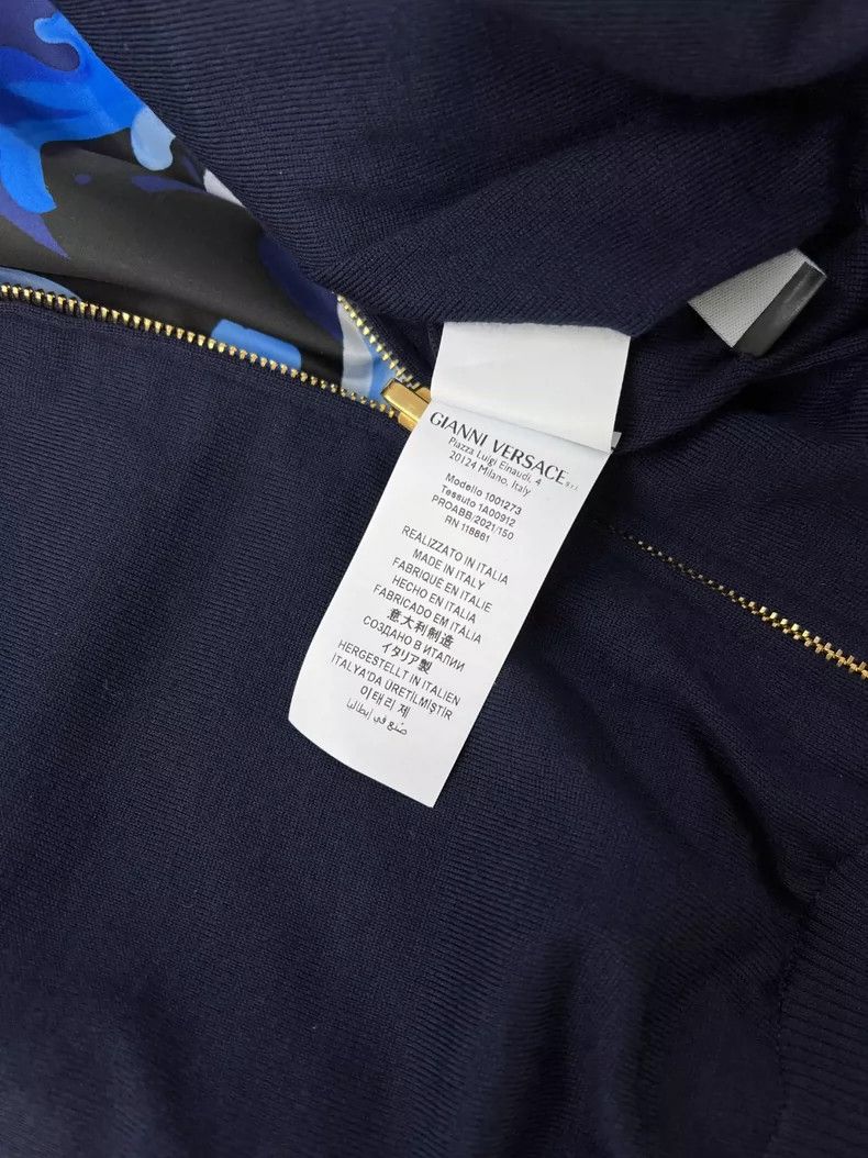 Versace VERSACE Reversible Wool Bomber Jacket - dmc Size US M / EU 48-50 / 2 - 8 Thumbnail