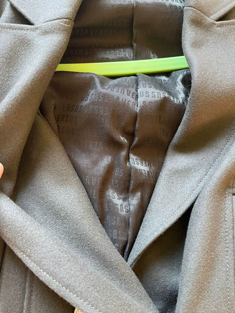 Versace Versus Versace Green Double-Breasted Coat - dmc Size US M / EU 48-50 / 2 - 5 Thumbnail