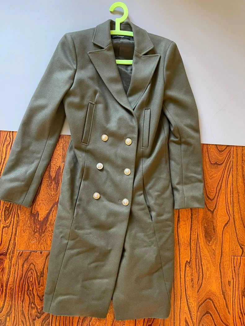 Versace Versus Versace Green Double-Breasted Coat - dmc Size US M / EU 48-50 / 2 - 4 Thumbnail