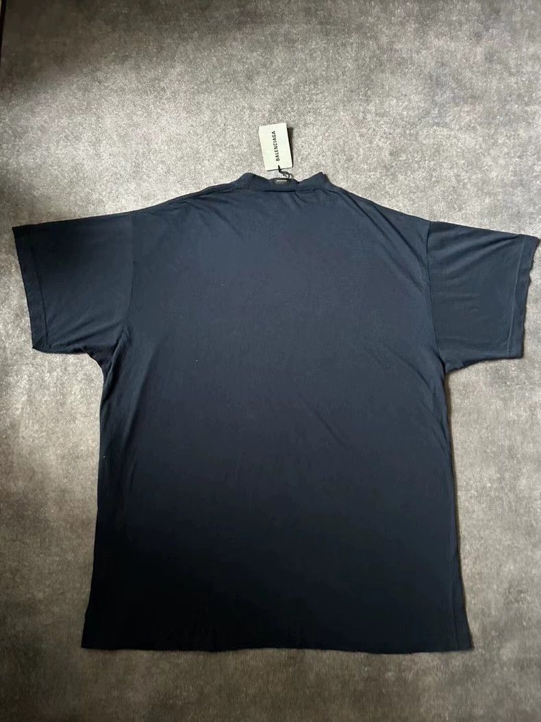 Balenciaga Balenciaga Blue Be Nice Short Sleeve Tee - dmc Size US S / EU 44-46 / 1 - 2 Thumbnail
