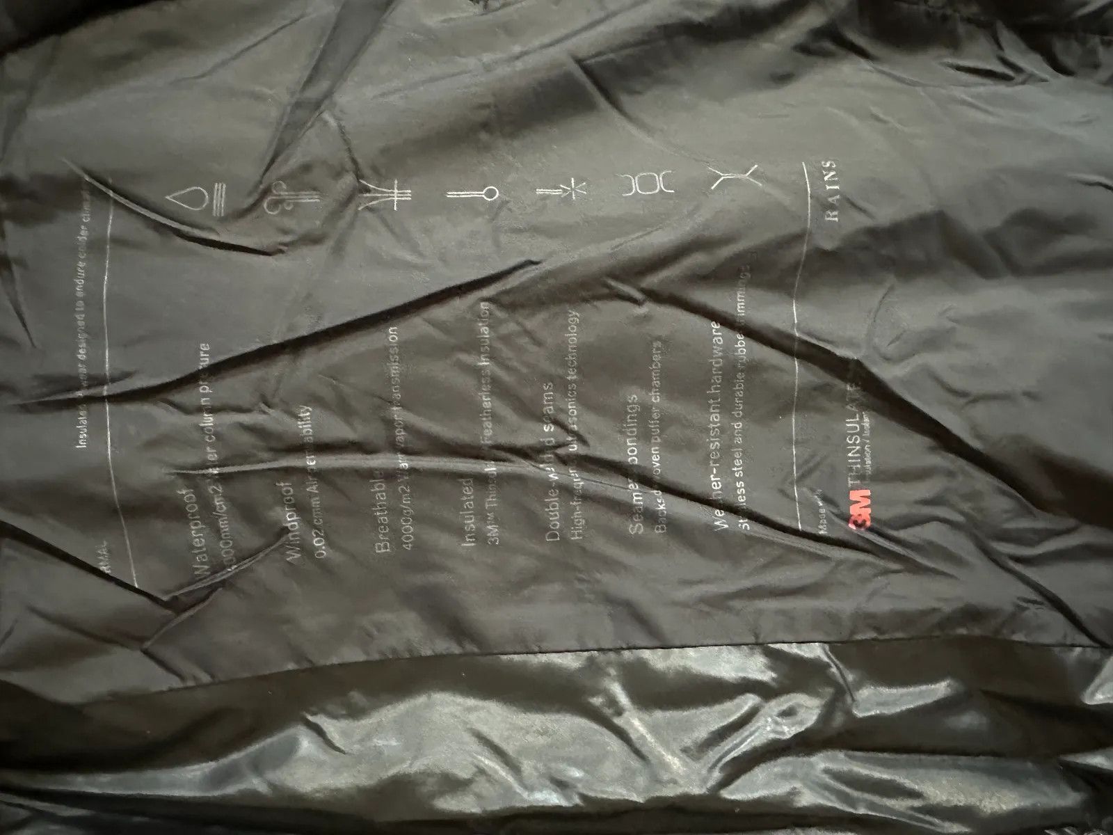 Rains Rains Down Jacket Size XS / US 0-2 / IT 36-38 - 3 Thumbnail