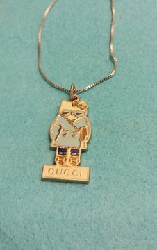 Gucci Rare Gucci x Hello Kitty 2014 Pendant Necklace Sanrio