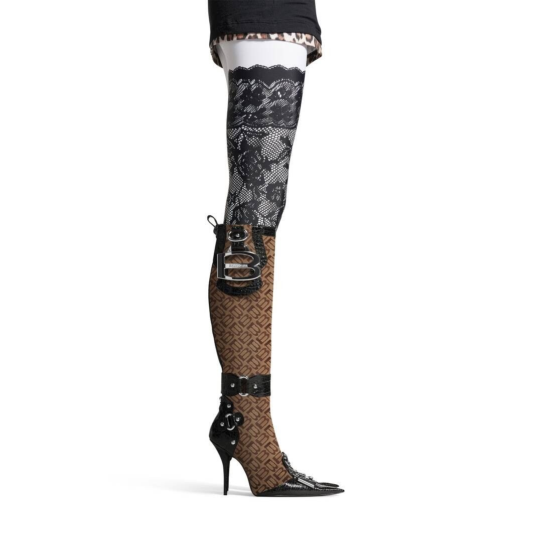 Balenciaga essex 110mm boot beige/black Size US 5 / IT 35 - 7 Thumbnail