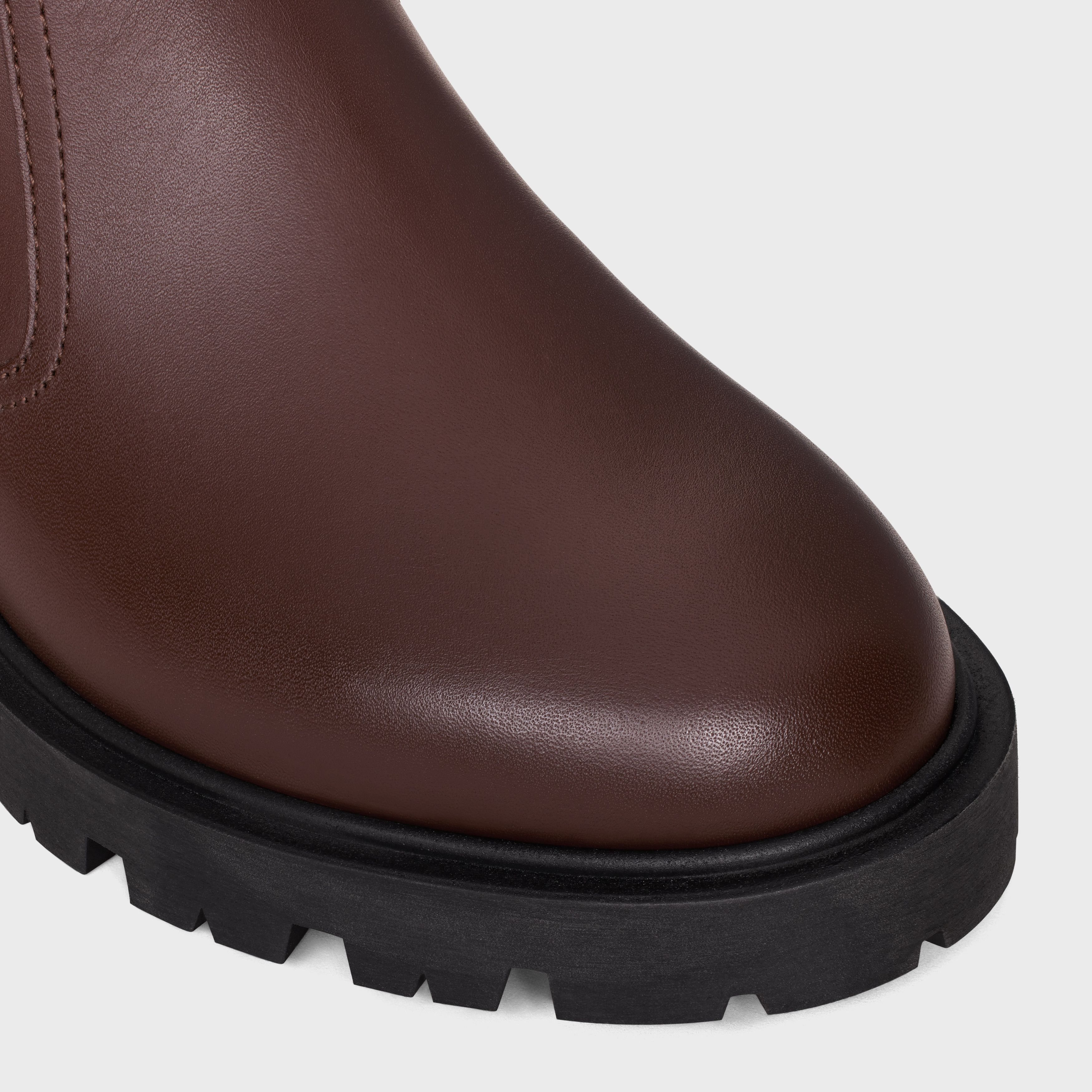 Celine margaret double buckle zipped boot in calfskin brown Size US 12 / IT 42 - 4 Thumbnail
