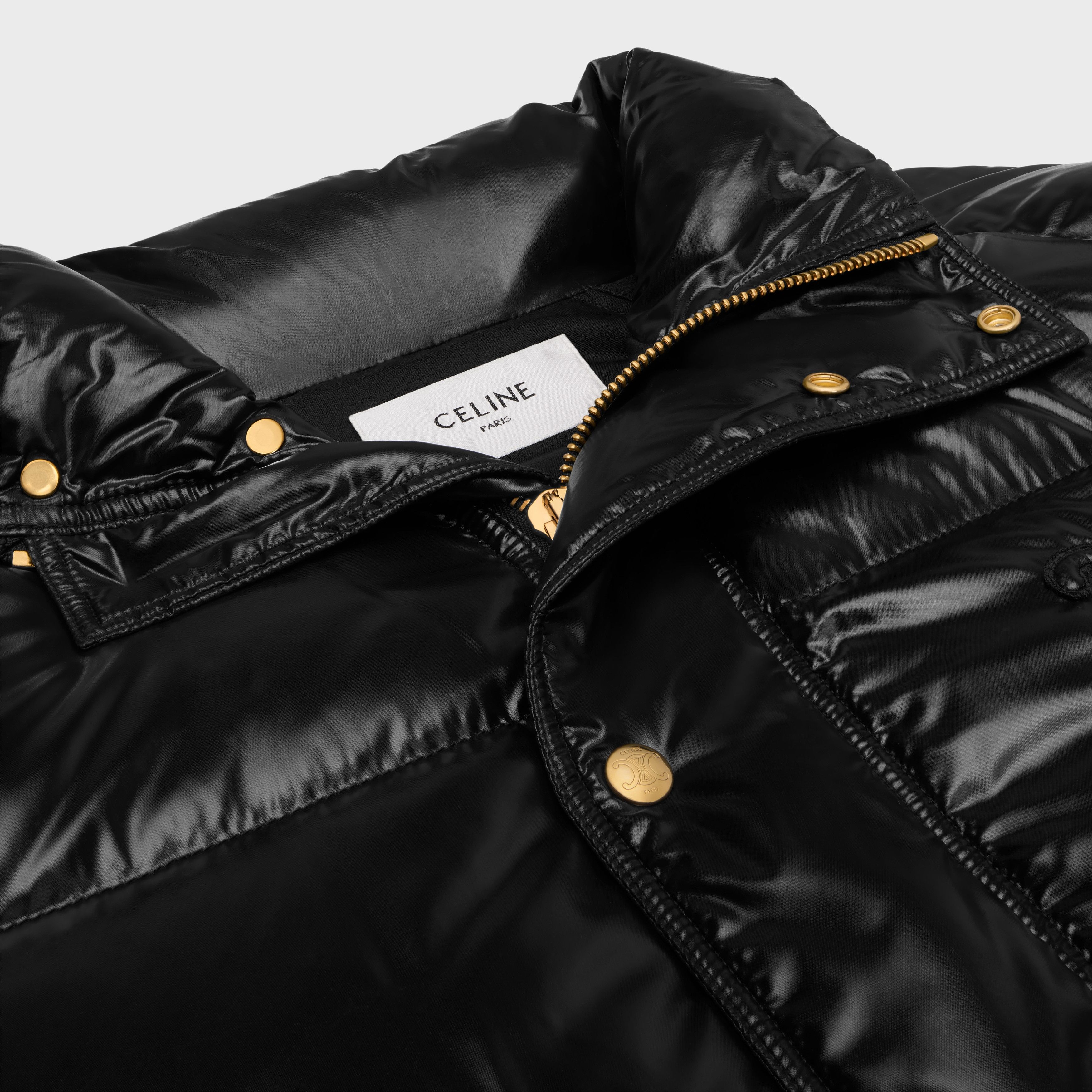 Celine long triomphe down jacket in lightweight nylon Size M / US 6-8 / IT 42-44 - 3 Thumbnail