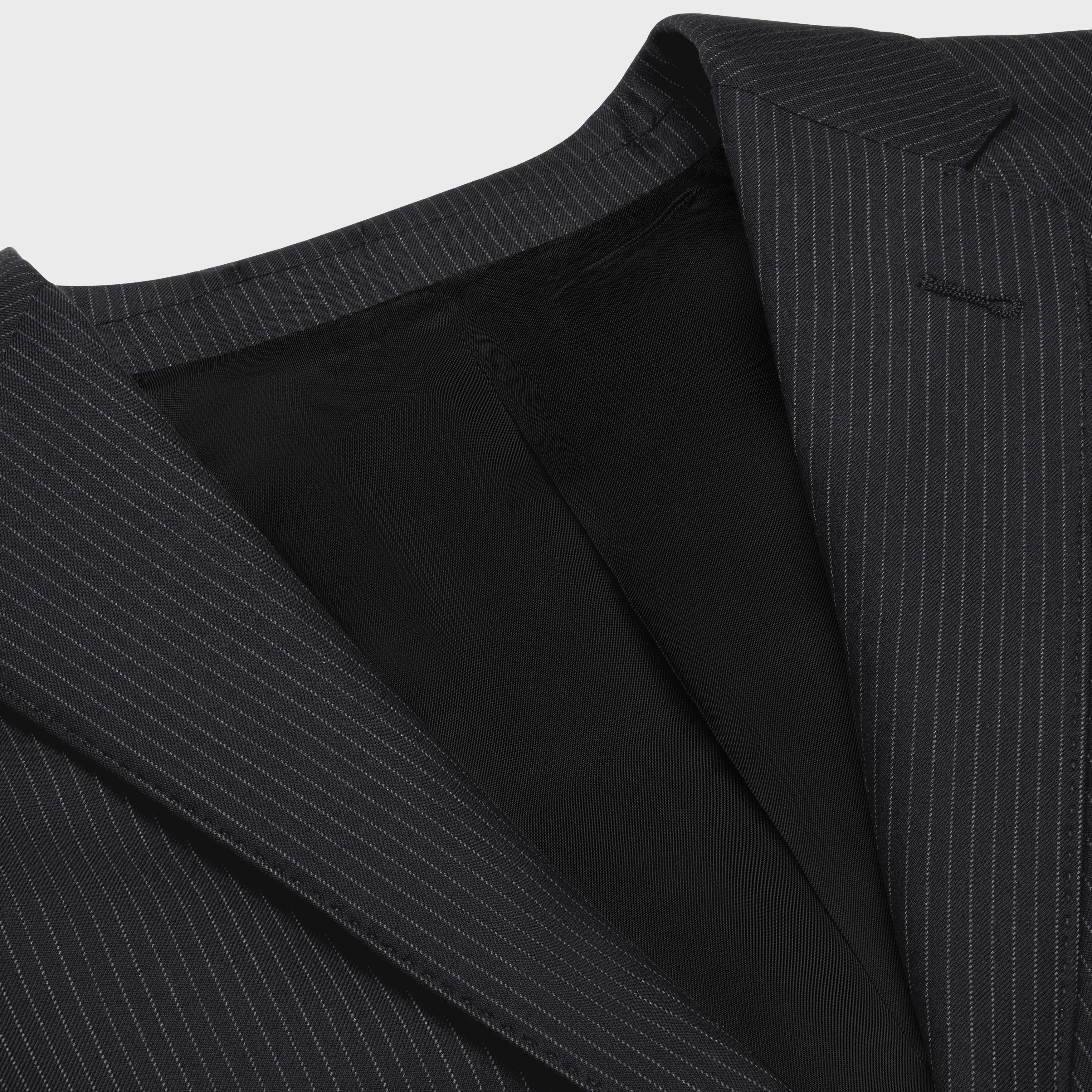 Celine short jacket in striped wool Size XS / US 0-2 / IT 36-38 - 3 Thumbnail