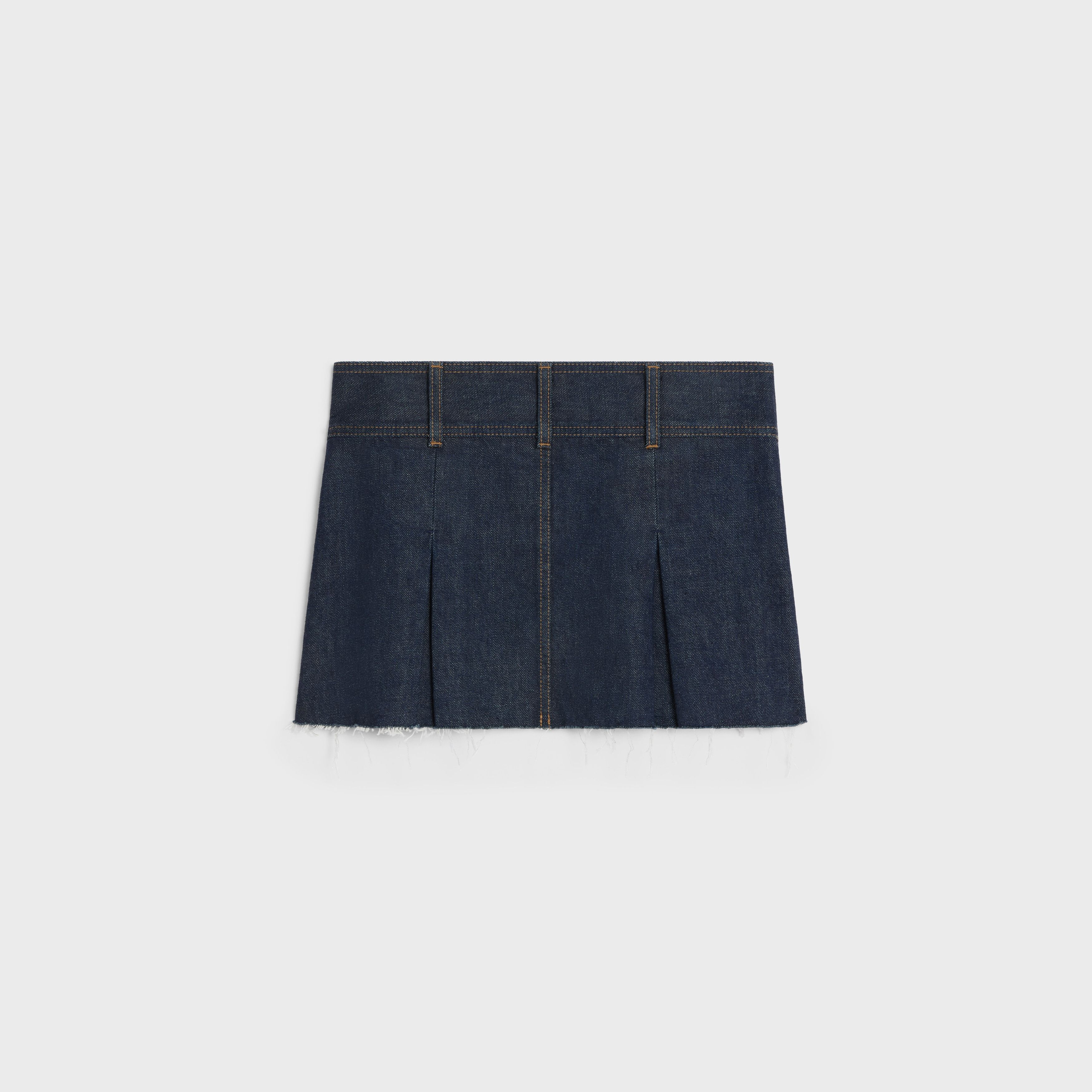 Celine mini skirt in rinsed wash denim Size 25" / US 0 / IT 36 - 2 Thumbnail