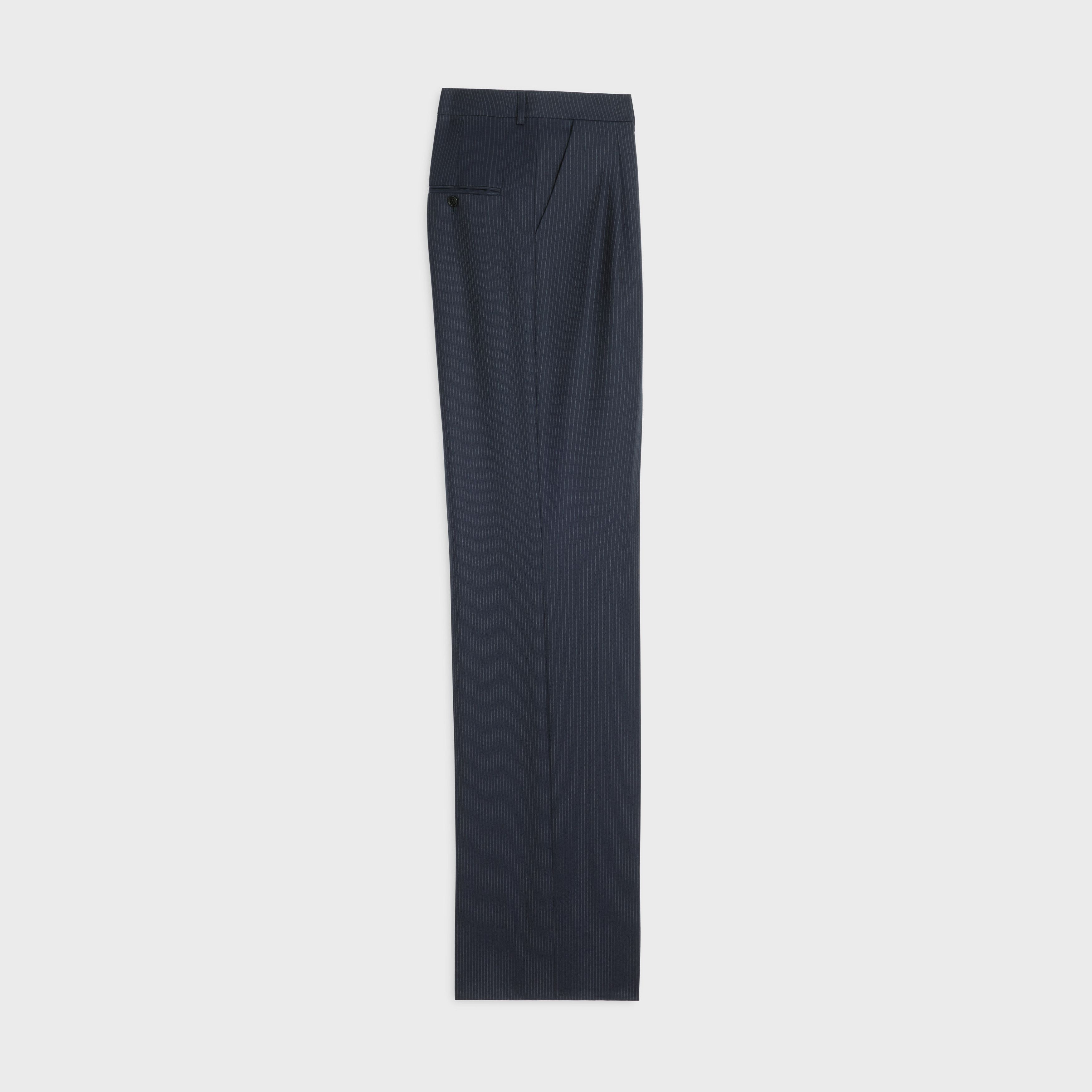 Celine double-pleated tixie pants in striped wool Size 25" / US 0 / IT 36 - 2 Thumbnail