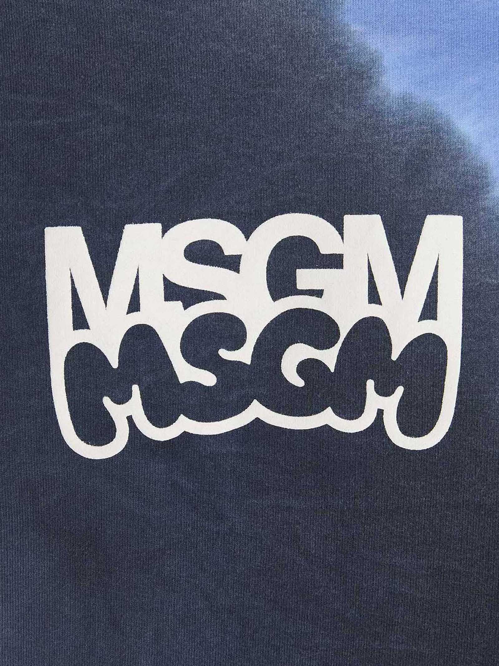 MSGM Logo Print Tie Dye Sweatshirt By Burro Studio Size US L / EU 52-54 / 3 - 4 Thumbnail