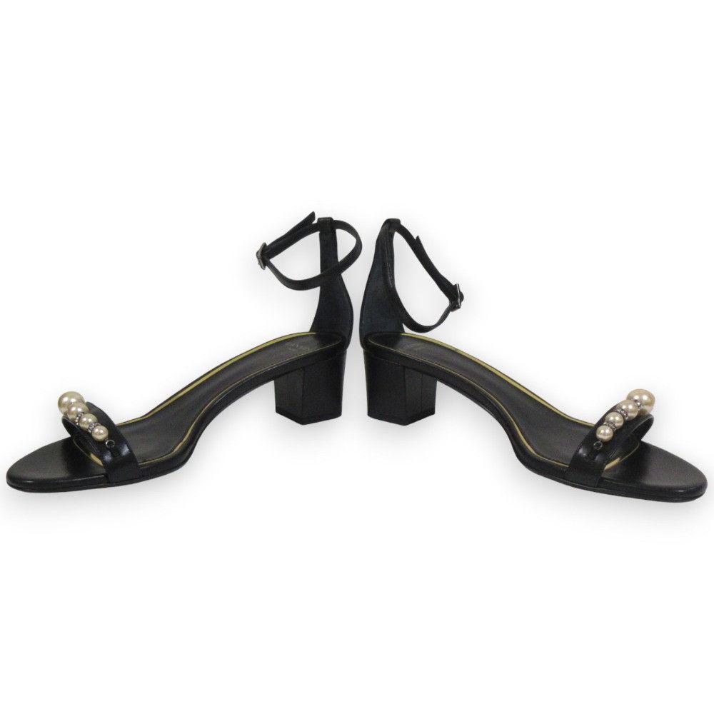 Lanvin Lanvin Lanvin Pearl Embellished Leather Sandals Leather Other DUTY FREE for USA Size ONE SIZE - 4 Thumbnail