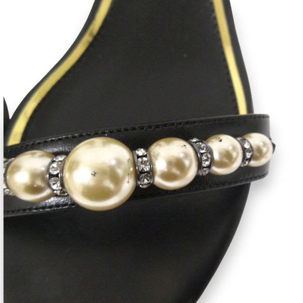 Lanvin Lanvin Lanvin Pearl Embellished Leather Sandals Leather Other DUTY FREE for USA Size ONE SIZE - 8 Thumbnail
